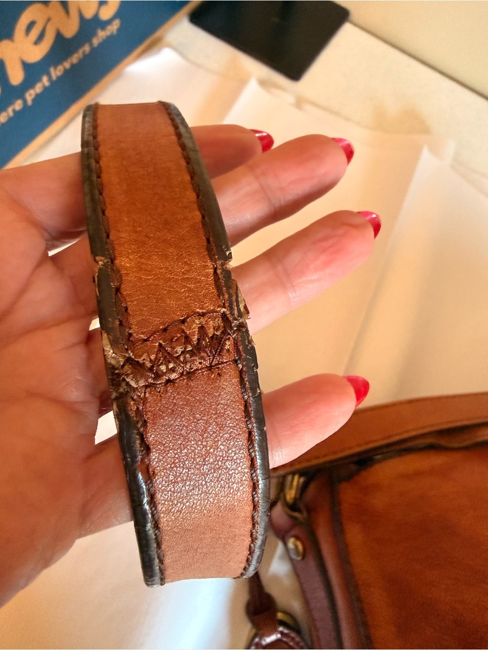 Vintage Reissue Fossil Leather Saddle Shoulder/crossbody Bag - Picture 13 of 16